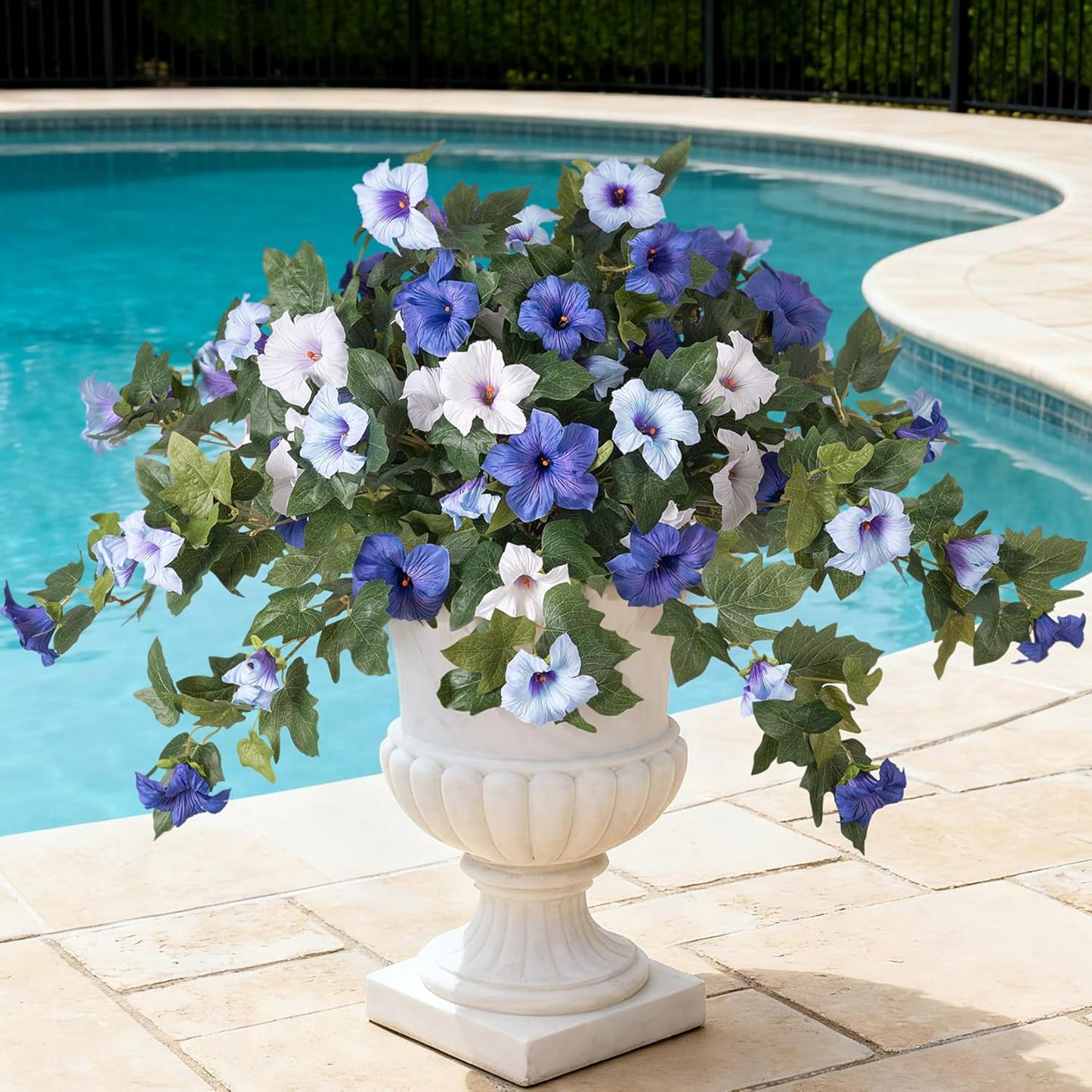 Artificial Fake Petunia Flowers for Outdoor Decoration（2PCS）