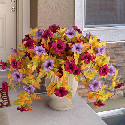 Artificial Fake Petunia Flowers for Outdoor Decoration（2PCS）