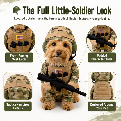 🔥 Limited-Time 50% OFF✨Pet Tactical Soldier Uniform
