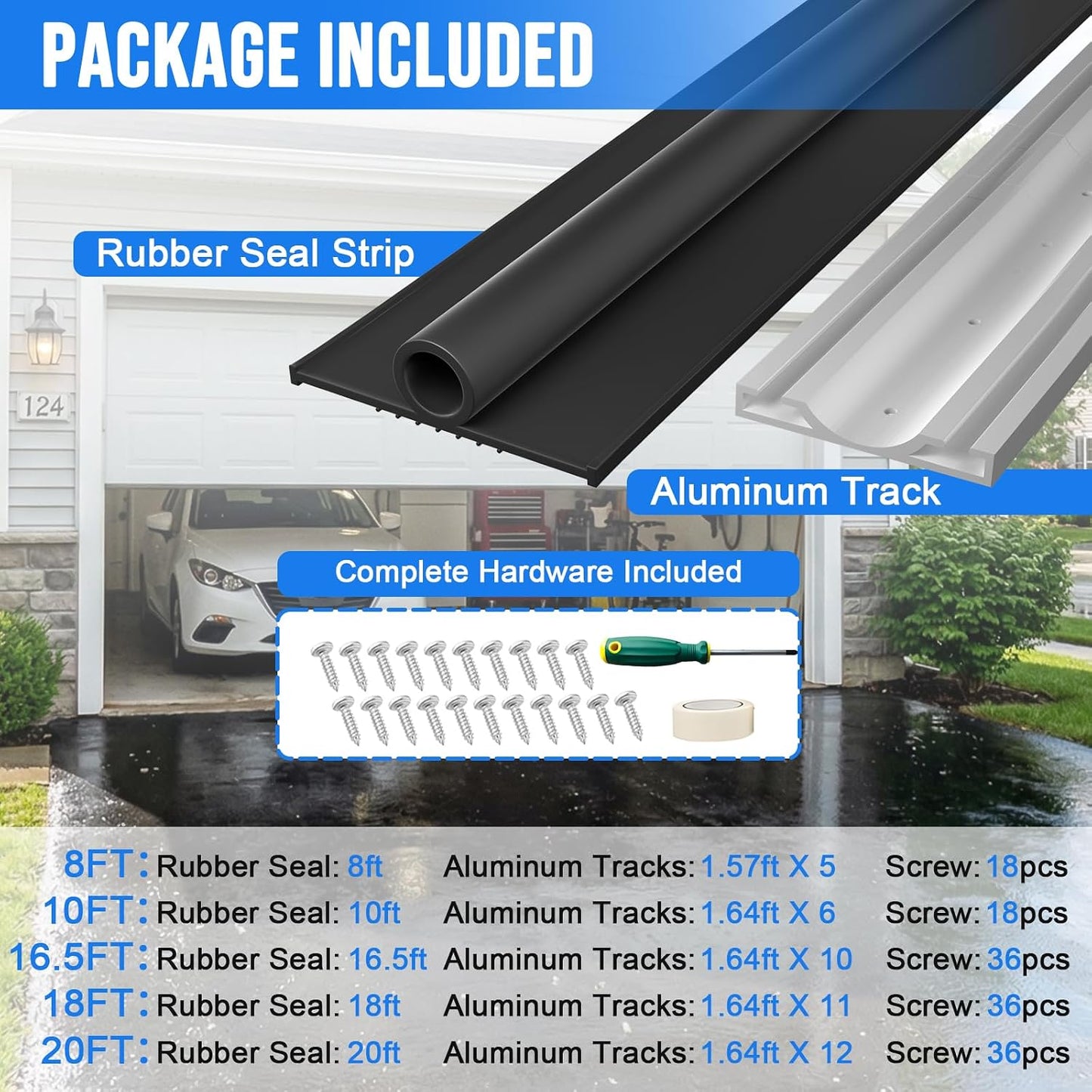 🌧️ 50% OFF Garage Door Bottom Seal – Block Rain, Dirt & Pests 🏠
