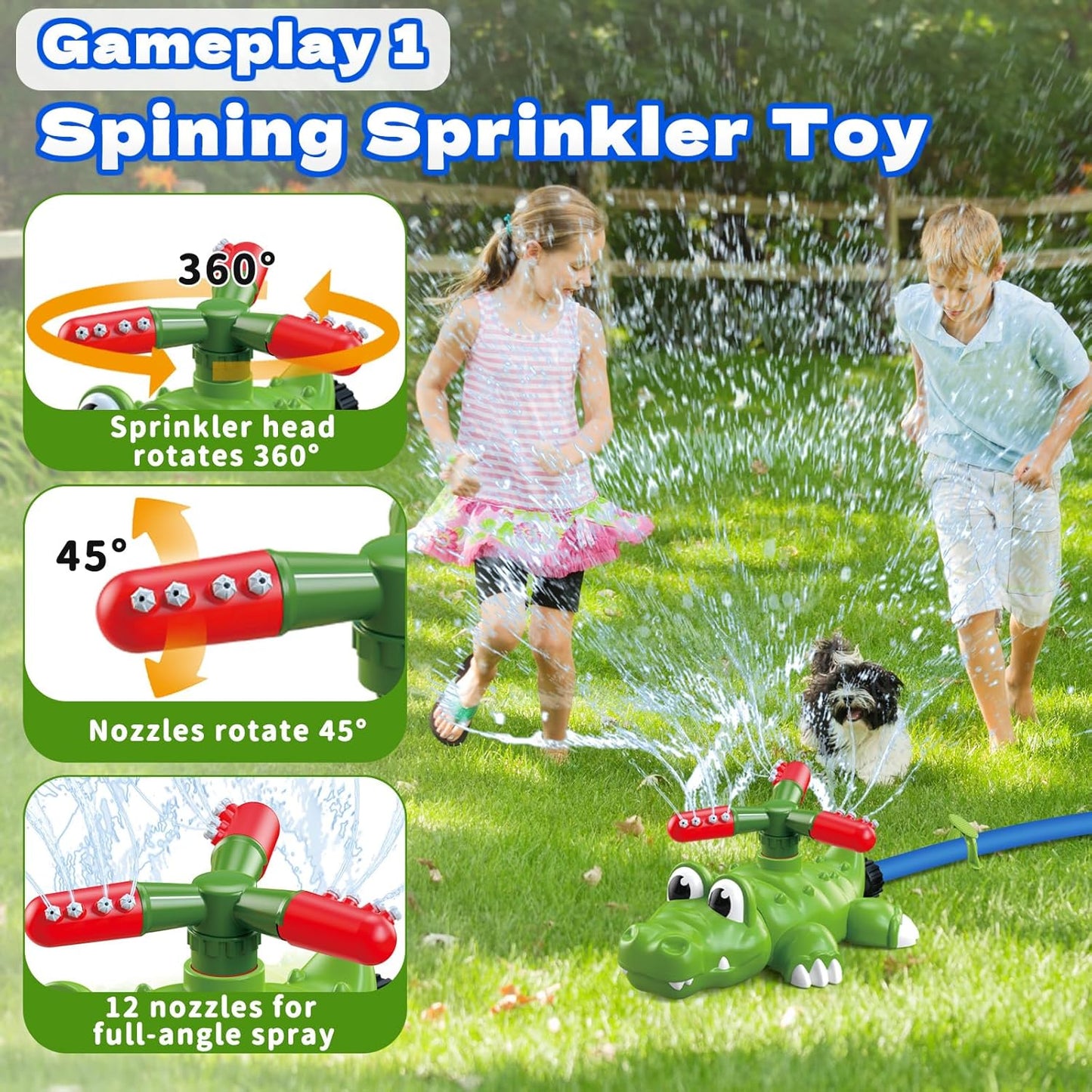 🔥 Last Day 55% OFF–Kids Water Sprinklers T Ball Set & Water Ball Toy
