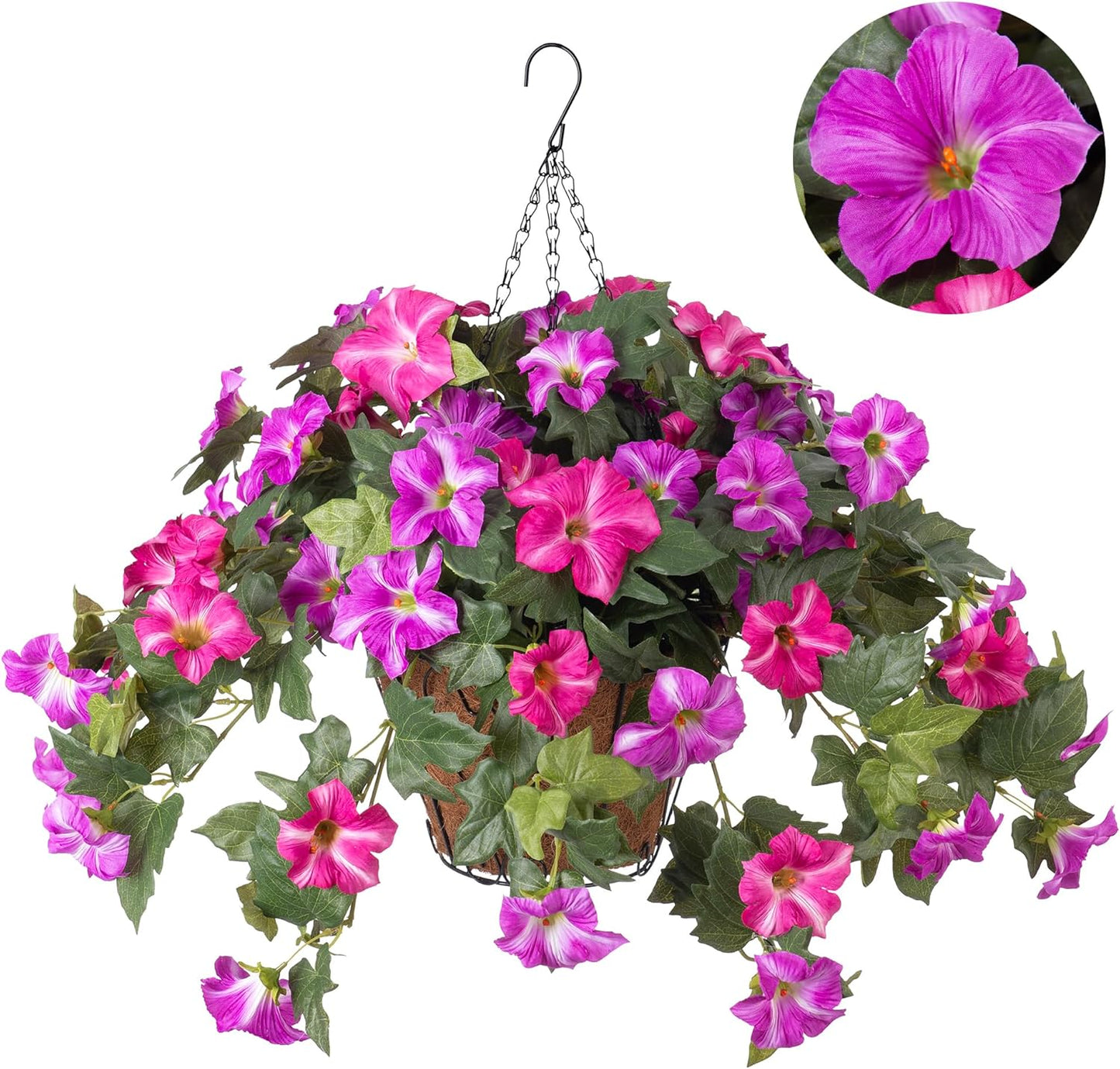 Artificial Fake Petunia Flowers for Outdoor Decoration（2PCS）