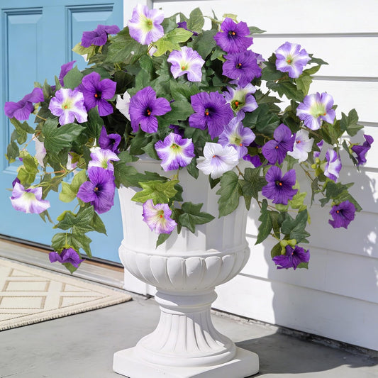 Artificial Fake Petunia Flowers for Outdoor Decoration（2PCS）
