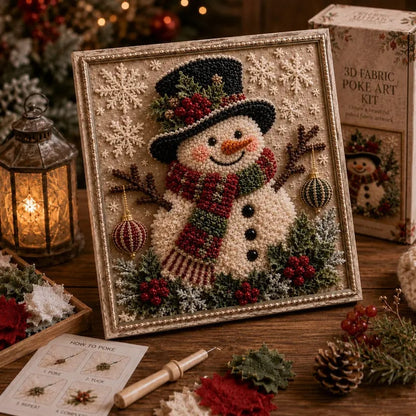 3D Snowman Christmas Art Kit