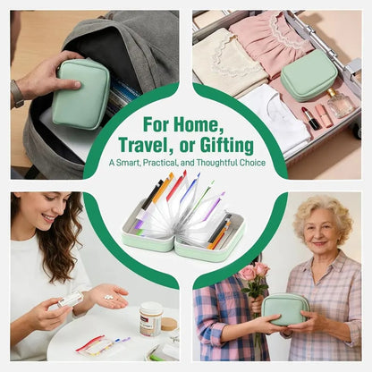 💊A8 Waterproof Pill Pouch Set – 7 Days of Meds & Vitamins💧Waterproof & Crush-Resistant Shell
