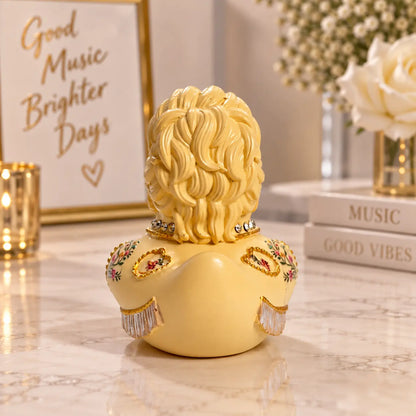 "Dolly Duck" resin figurine—inspired by a guitar-playing duck statue of a country music singer,
