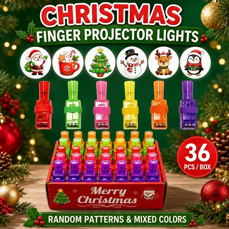 36PCS Halloween LED Projection Rings