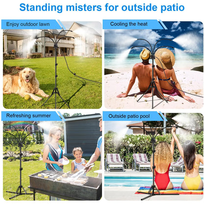 Portable Outdoor Cooling Mist Sprayer Stand