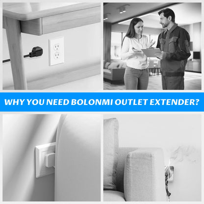 🔥【100% FIRE-SAFE】Ahlet Outlet Extender – Prevents Fire Hazards