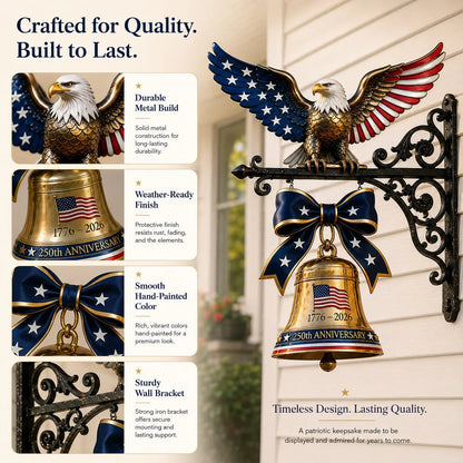 🇺🇸 Ring in the Semiquincentennial: 1776-2026 "Spirit of Liberty" Eagle Bell