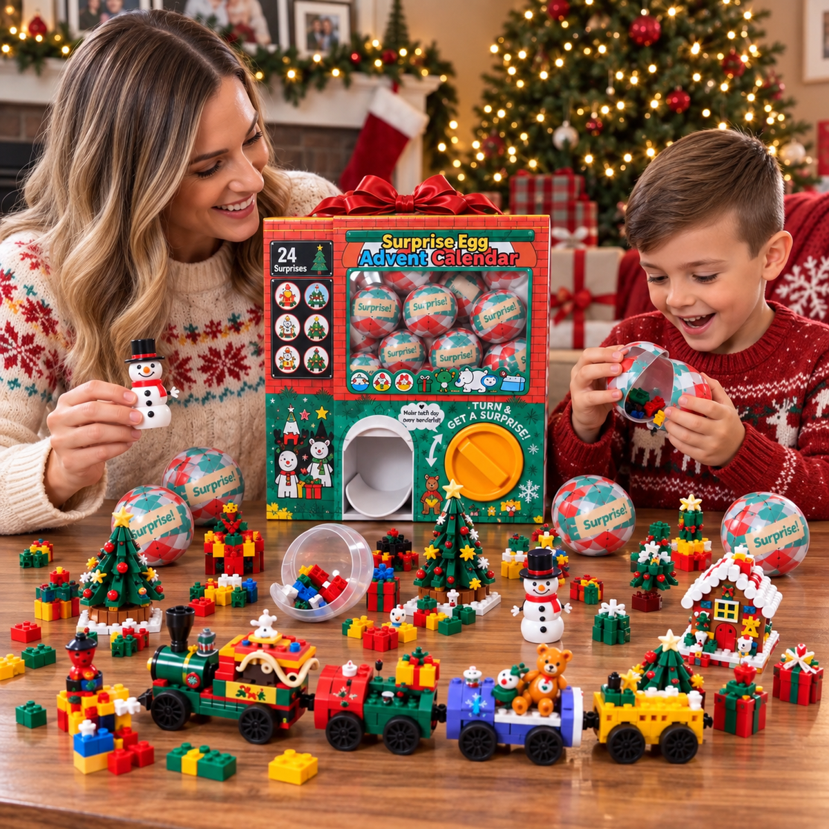 🎄🎅 2026 Christmas Capsule Building Blocks, Surprise Mini Building Set 🎁