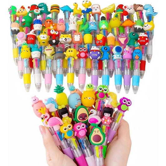 ⏰Last Batch Selling Fast!Hot 49% OFF!💖20Pcs Mini Multicolor Pens in One 4-in-1 Cute Pens Bulk for Kids