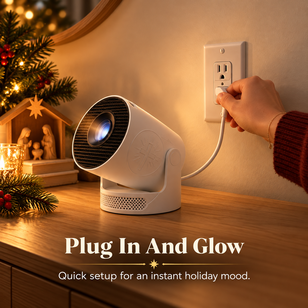 Bible Story Projector Light – Nativity, Noah's Ark & Angels
