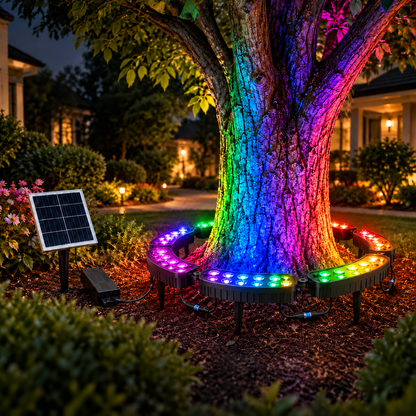💜💙💚 One Tree. Endless Colors. – Solar RGB Landscape Ring Light