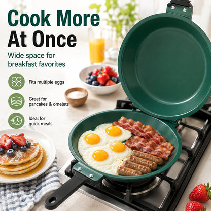 Double-Sided Nonstick Frying Pan