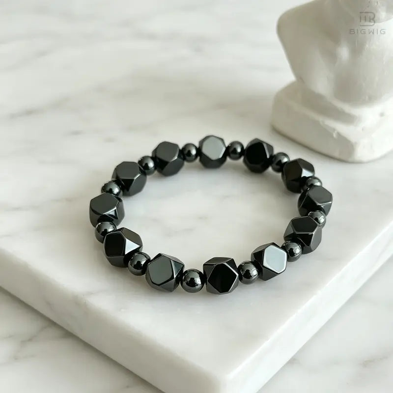 Protection Bracelet - Hematite Stones Beaded