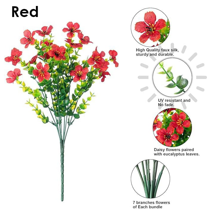 💐🌺UV Resistant Fade-Free Colourful Artificial Flower