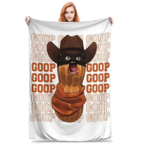 🤣goopgoopgoopgoop🤣-The Burnt Peanut Goop Meme Blanket