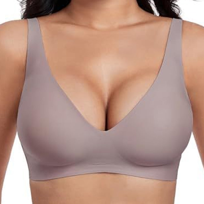 Buy 2 Free Shipping💜💜Jelly Wireless Womens Comfortable Wireless Bras Push Up Bralettes Seamless Tshirts Bras Deep V Everyday Bras