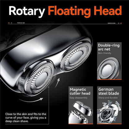 ✨HOT SALE✨ 2025 New Upgrade Pocket Shaver USB Mini Shavers for Men Rechargeable Waterproof Compact Electric Razor for Home, Car, Travel