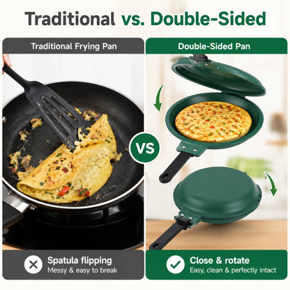 Double-Sided Nonstick Frying Pan