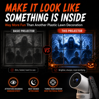 Halloween window projector