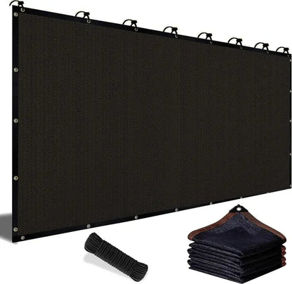 90% Blackout Cloth (Black) - 10 x 13ft UV-Resistant Shade Net with Reinforced Rivets