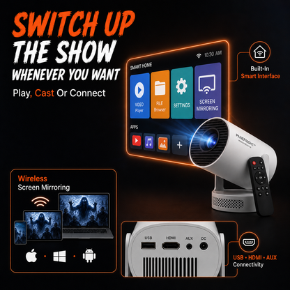 Halloween window projector