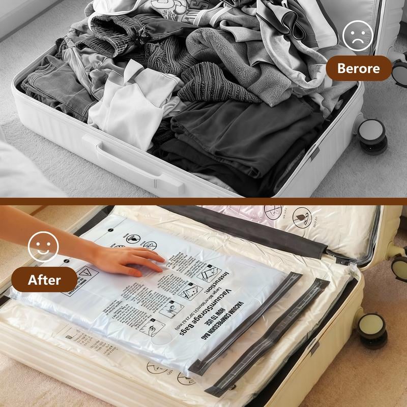 🔥 BIG SALE 49% OFF🔥Cordless Travel Vacuum Storage Compression Bag Set – 15-Pack in 3 Sizes