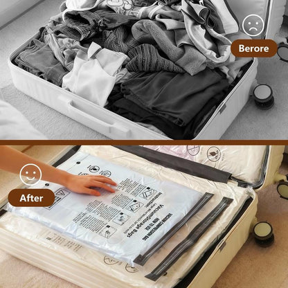 🔥 BIG SALE 49% OFF🔥Cordless Travel Vacuum Storage Compression Bag Set – 15-Pack in 3 Sizes