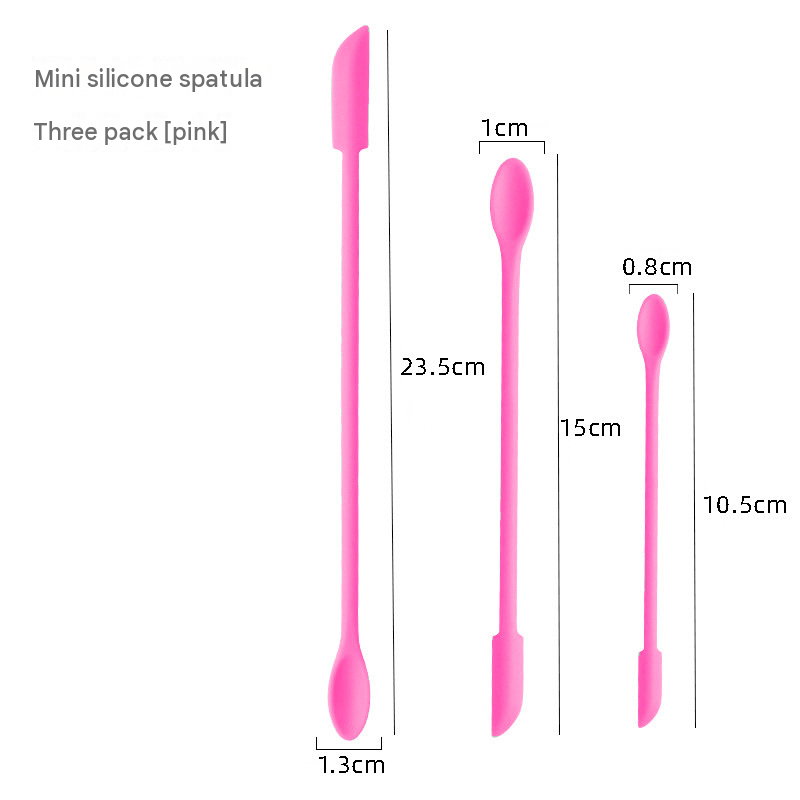 3PCS Silicone Makeup Spatula Mini Cosmetic Scoop