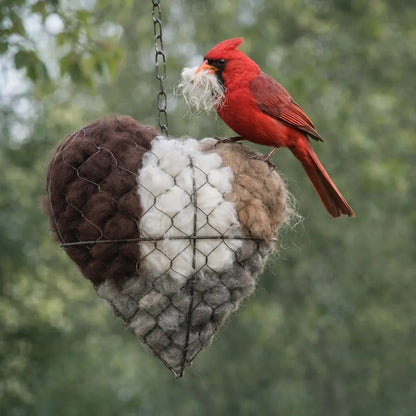 2026 HOT SALE 49%OFF🕊️Handmade Alpaca Fiber Bird Nesting Heart 💕