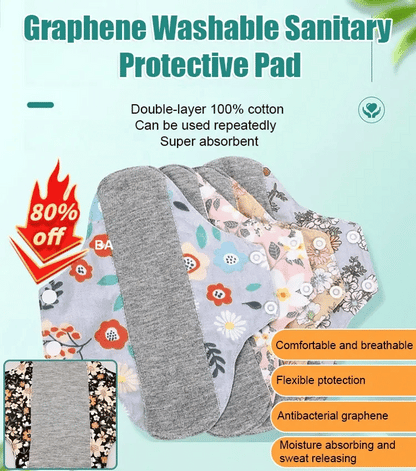 💖Reusable pads that can be used for at least 4 years (Random color)