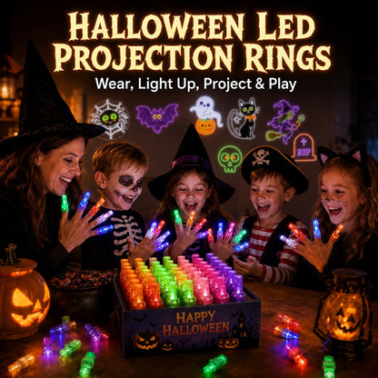 36PCS Halloween LED Projection Rings