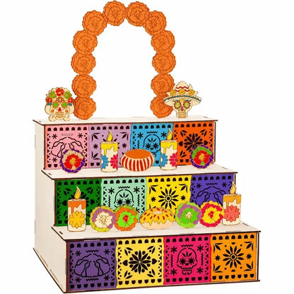 Day of the Dead Wooden Altar Display Set