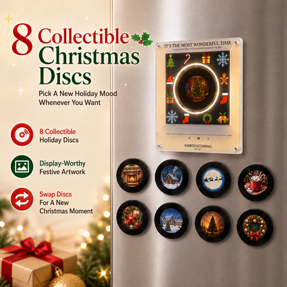 Christmas refrigerator magnet NFC sensing