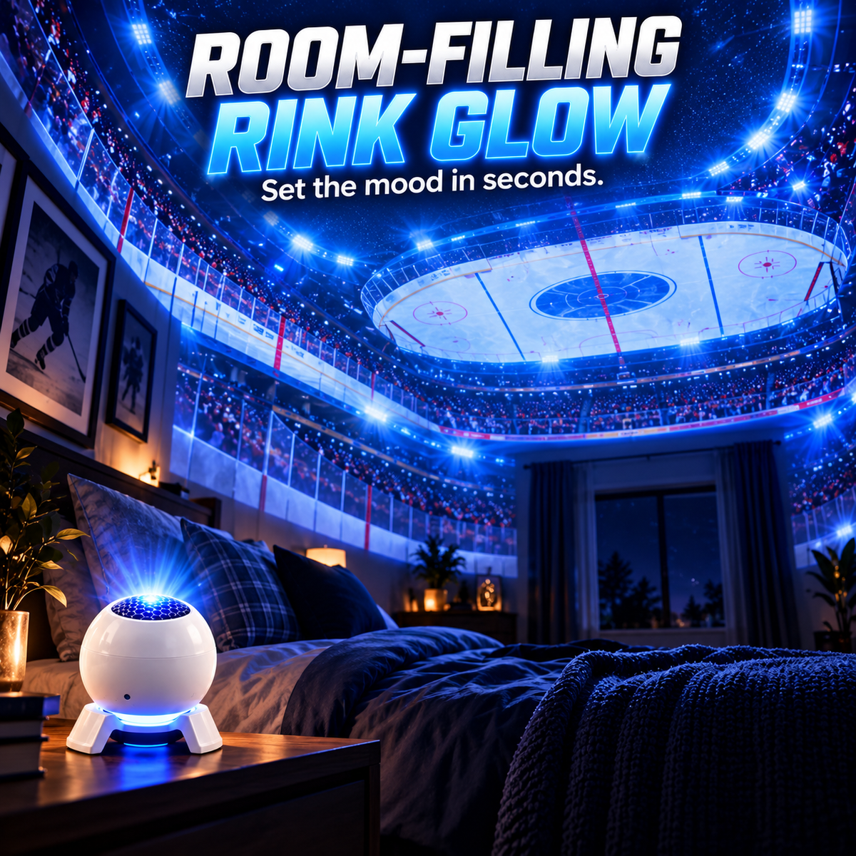Hockey Stadium Room Projector – Bring the Rink Home ⭐