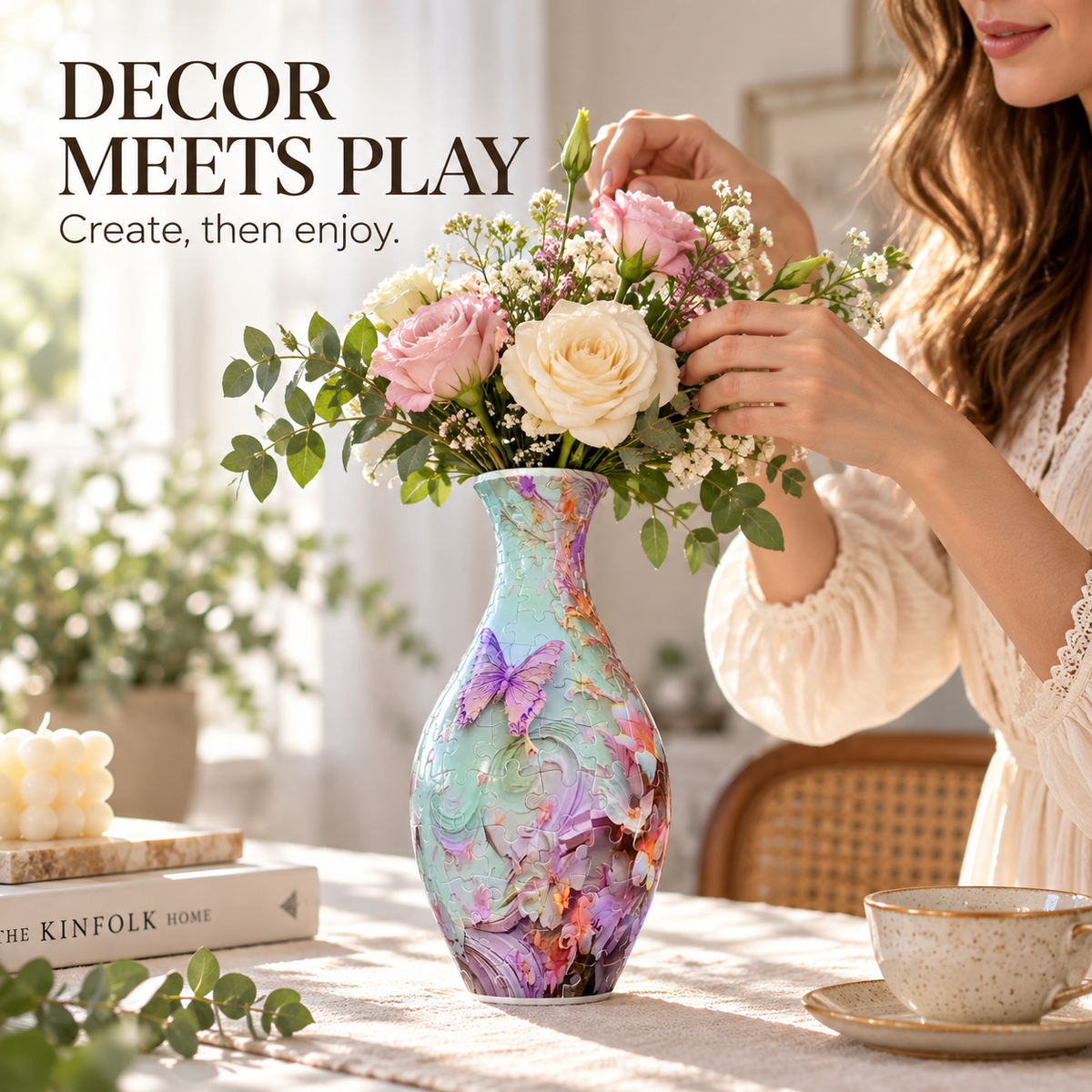 Stunning 3D puzzle vase