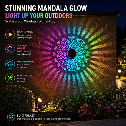 🏡Solar Mandala Projector Outdoor Lights