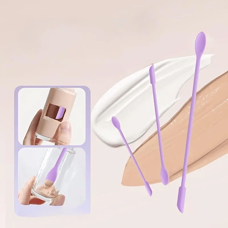 3PCS Silicone Makeup Spatula Mini Cosmetic Scoop