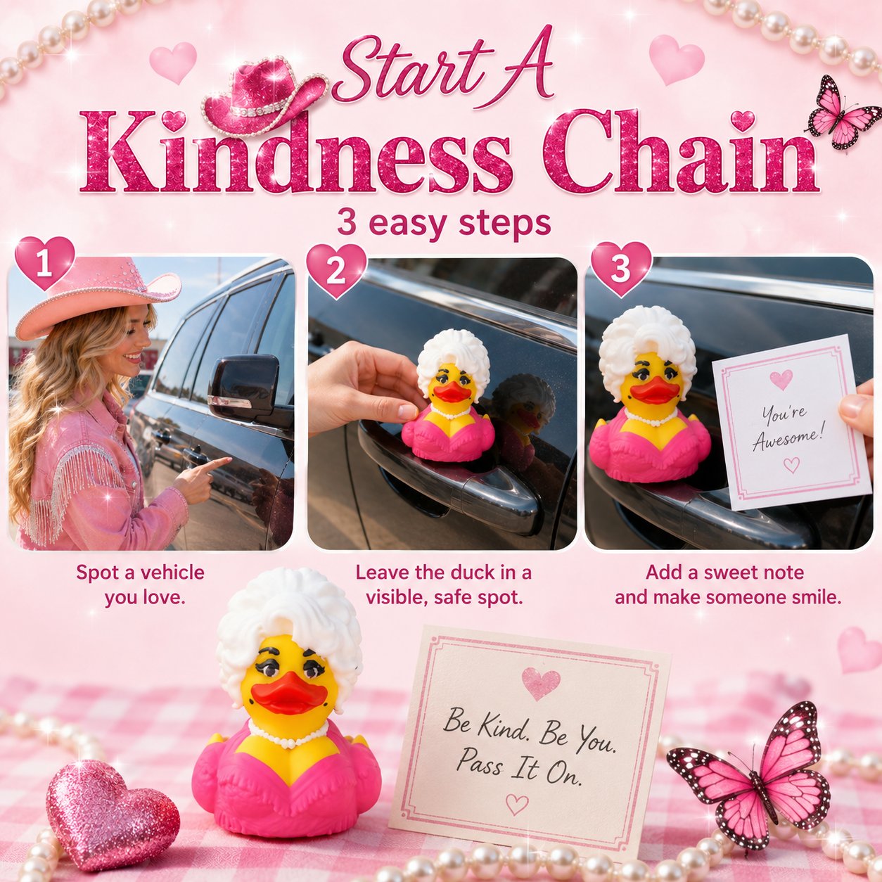 Country Glam Kindness Duck