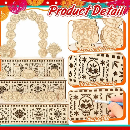 Day of the Dead Wooden Altar Display Set