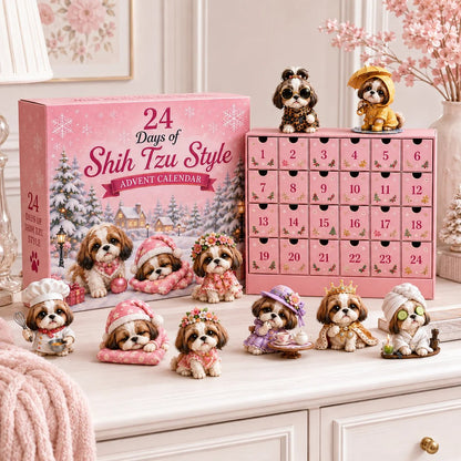 ⏰Limited Stock 50% OFF - 🎀24 Days of Shih Tzu Style Advent Calendar – 24 Unique Shih Tzu Collectibles ✨🐾
