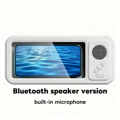 Waterproof Shower Phone Holder with Bluetooth Speaker