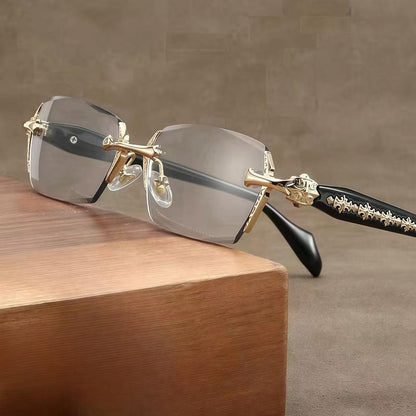 Diamond-cut edge anti-glare sunglasses for fashionable ladies and gentlemen