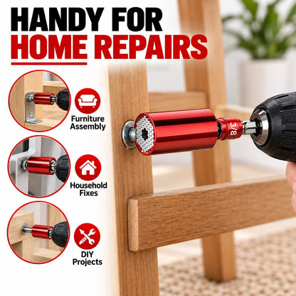Universal Socket Tool – 7–19mm Self-Adjusting Grip Socket with Drill Adapter
