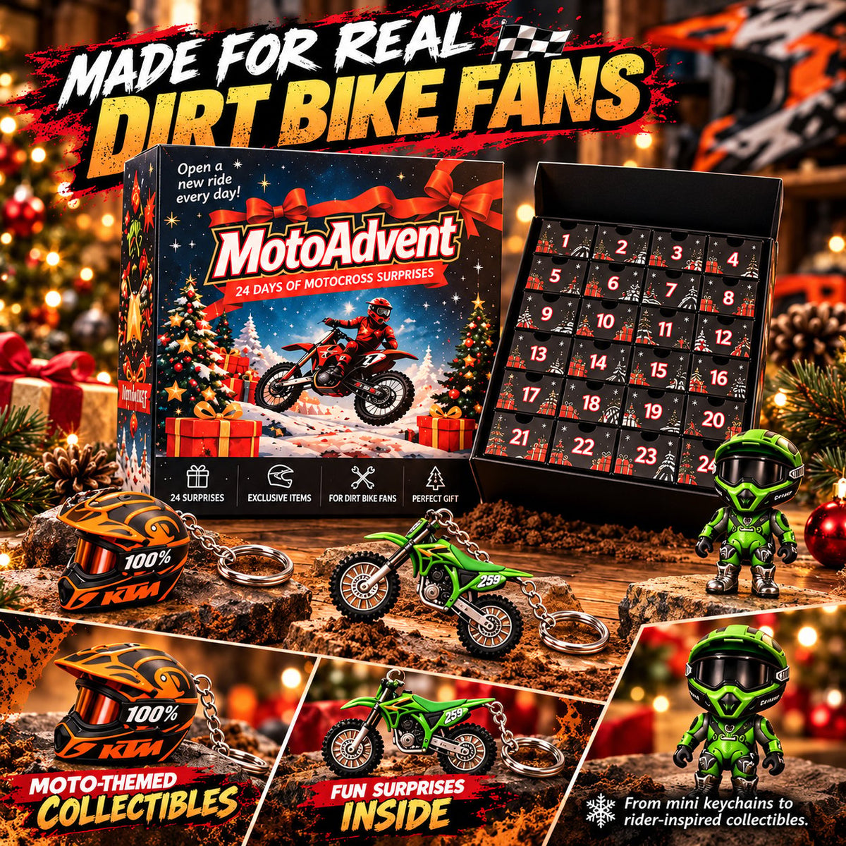 🏍️24-Day Motocross Advent Calendar – A New Dirt Bike Surprise Every Day