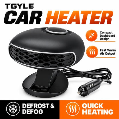 🌟✨ Portable Car Heater Defroster with 360-Degree Rotating Base