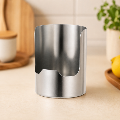 🍳 Stainless Steel Utensil & Lid Organizer