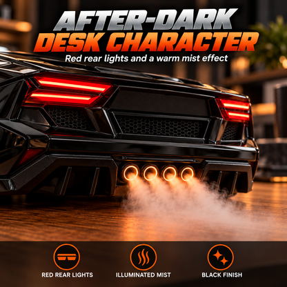 🏎️ Sports Car Aroma Mist Diffuser ✨ Glowing Lights & Futuristic Style